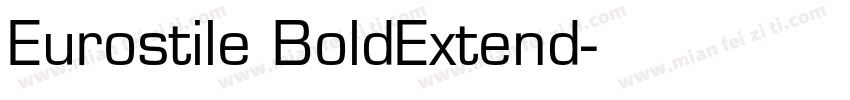 Eurostile BoldExtend字体转换